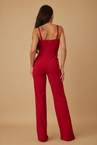 THICK RHINESTONE BAND LAYER JUMPSUIT PRIVILEGE