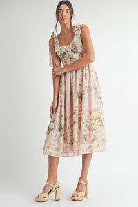 Floral Printed Midi Dress PRIVILEGE