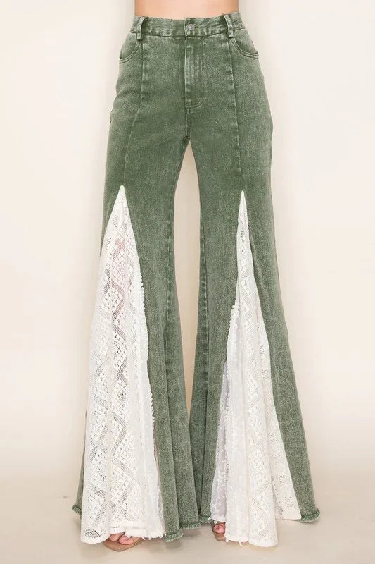 BOHO LACE FLARE JEANS PRIVILEGE