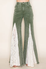 BOHO LACE FLARE JEANS