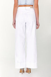 High Rise Wide Leg with Self High Cuffed Hem PRIVILEGE