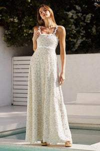 Scallop Tank Crotchet Maxi Dress PRIVILEGE