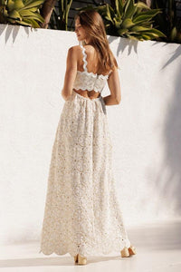 Scallop Tank Crotchet Maxi Dress PRIVILEGE