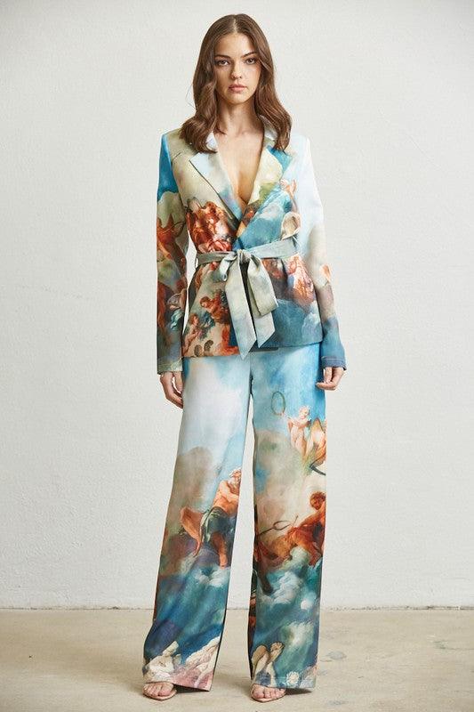 RENAISSANCE SKY BLAZER PANT 2-PC SET PRIVILEGE