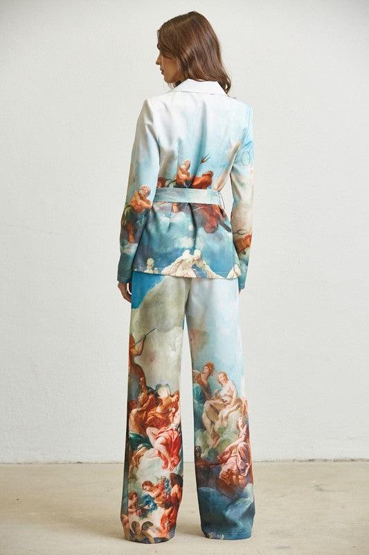RENAISSANCE SKY BLAZER PANT 2-PC SET PRIVILEGE