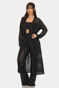 3PCS PANTS KNIT SET CARDIGAN PRIVILEGE