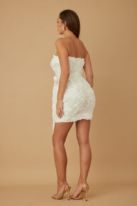 Rosy TUBE TOP WHITE MINI DRESS