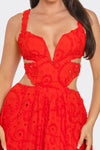 CORSET EMBRODERY MAXI DRESS