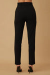 Skinny Leg Dress Pants with Belt Detail