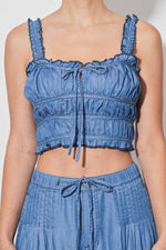 Tencel Palazo Pants with crop top