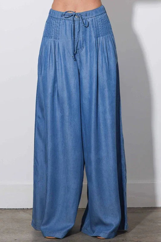 Tencel Palazo Pants with crop top PRIVILEGE