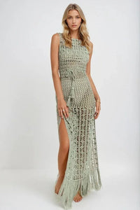 CROCHET COVERUP DRESS PRIVILEGE