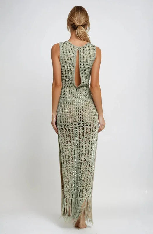 CROCHET COVERUP DRESS PRIVILEGE