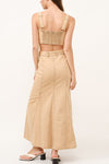 WASHED DENIM TANKIE WITH MERMAID MAXI SKIRT SET