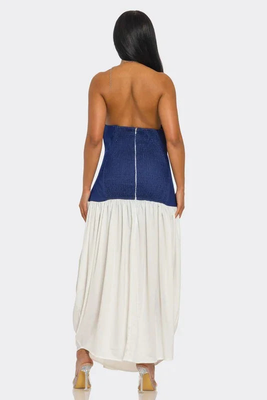 Contemporary Corset Halter Dress PRIVILEGE