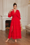 EYELET MAXI DRESS