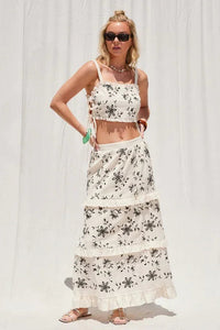 Embroidery Top And Skirt Set PRIVILEGE
