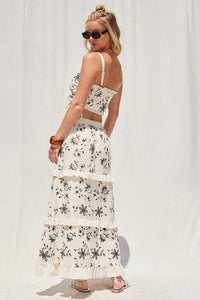 Embroidery Top And Skirt Set PRIVILEGE