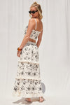 Embroidery Top And Skirt Set