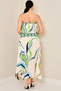 2PC SATIN SILKY TOP WITH MAXI SKIRT PRIVILEGE