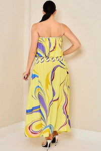 2PC SATIN SILKY TOP WITH MAXI SKIRT PRIVILEGE