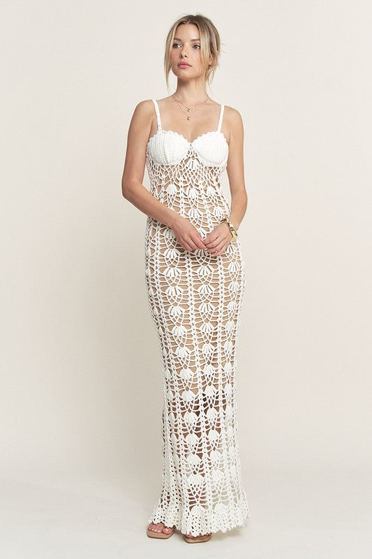 Seashell Knit  Maxi Dress