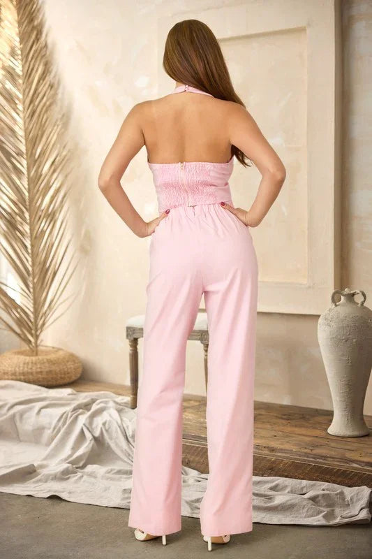 ROSE VEST WITH MATCHING LINEN PANT PRIVILEGE