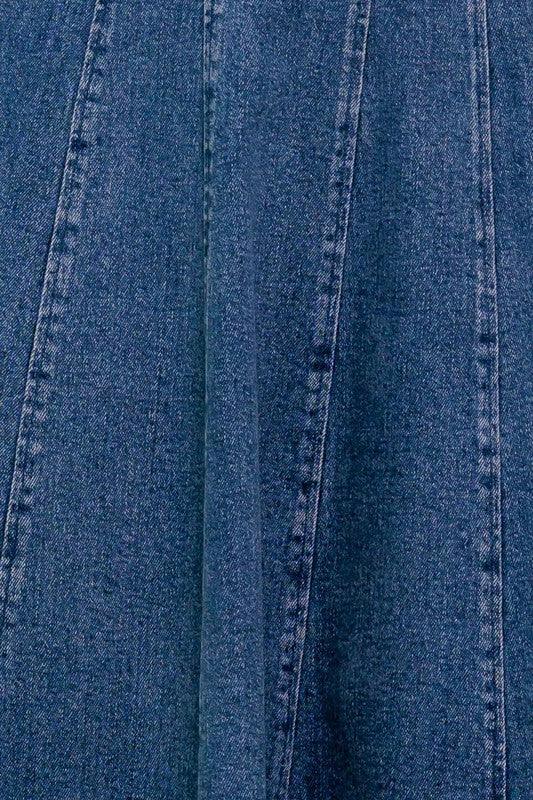 DENIM MIDI DRESS PRIVILEGE