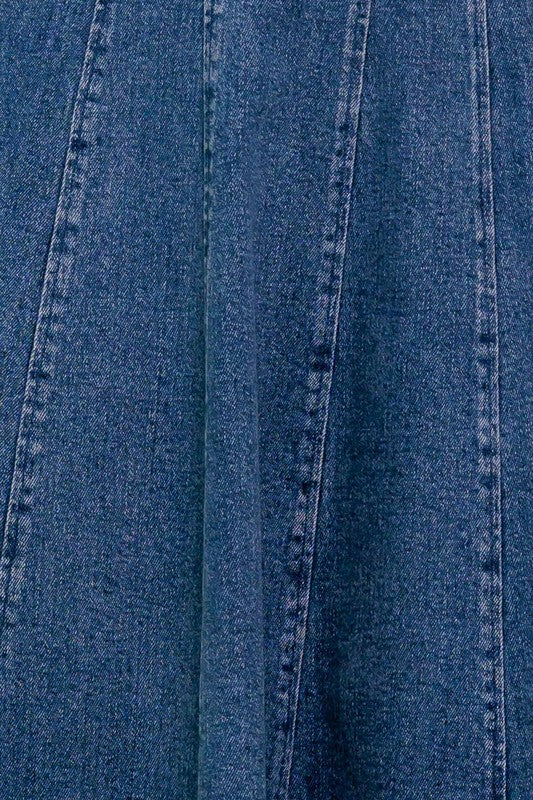 DENIM MIDI DRESS