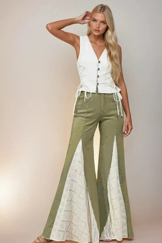 BOHO LACE FLARE JEANS PRIVILEGE
