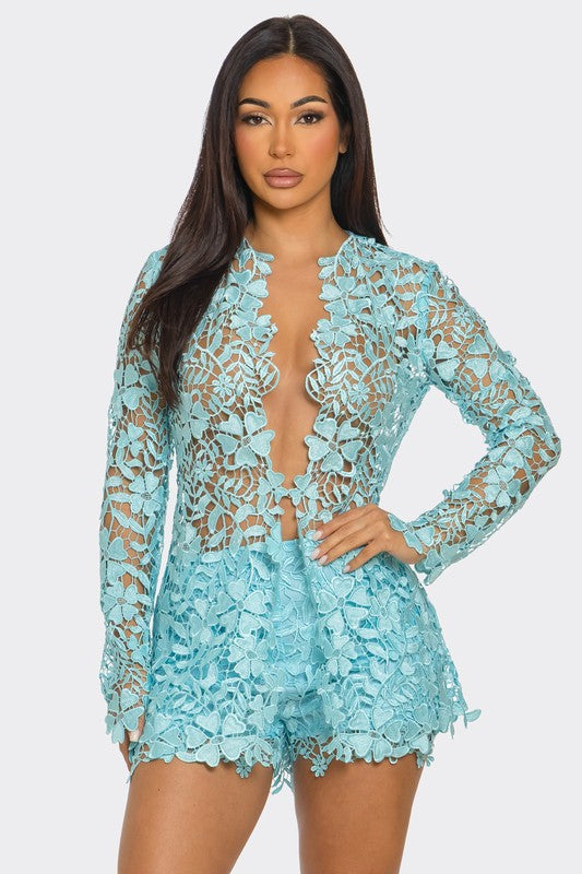 CROCHET 2PC SHORT SET