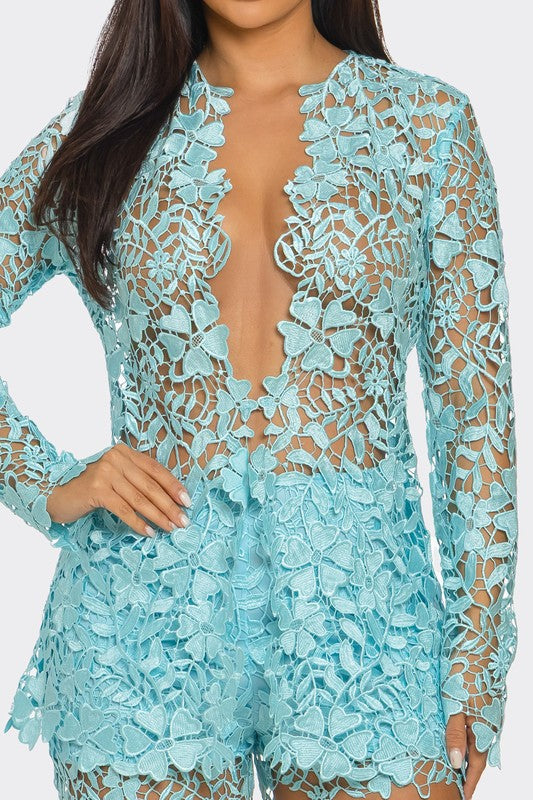 CROCHET 2PC SHORT SET
