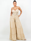 Corset super flare jumpsuit