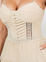 Corset super flare jumpsuit