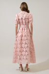 EMBRODERIY Midnight Rose Aveline Collared Maxi Dress