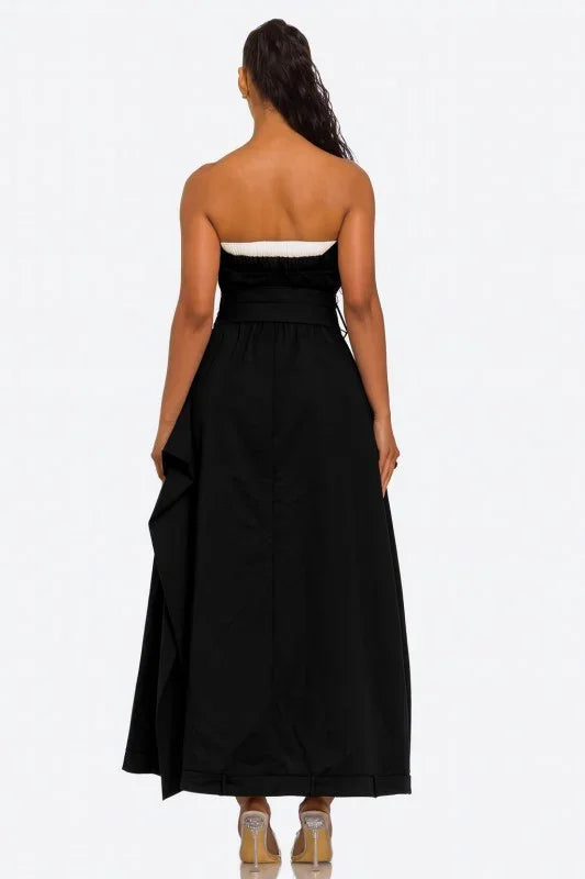 Chic Reinvented Trench Maxi Dress PRIVILEGE