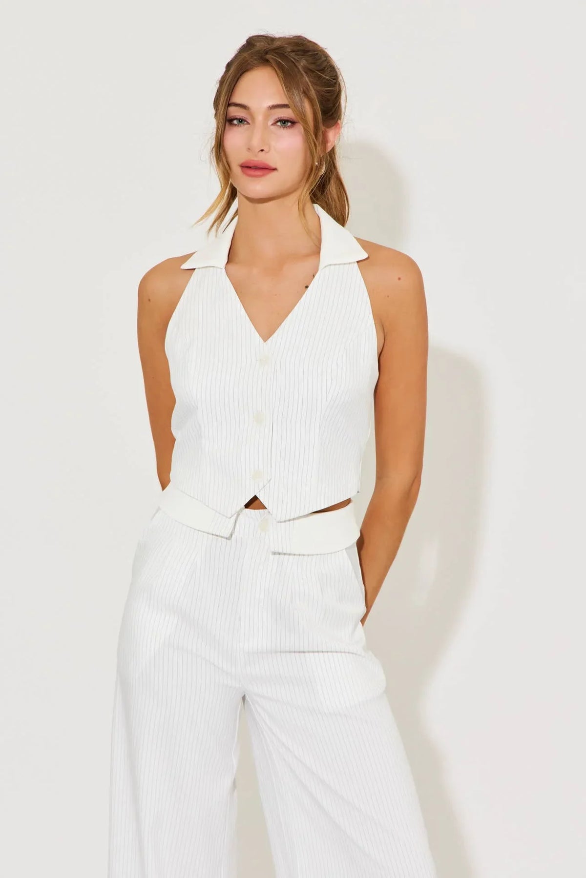 The Signature Stripe Vest and Pants Set