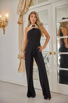 TUXCEDO COLLAR JUMPSUIT