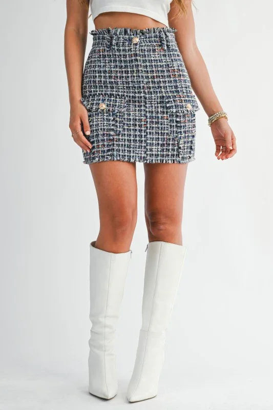 CHANEL INSPIRED MINI SKIRT SET