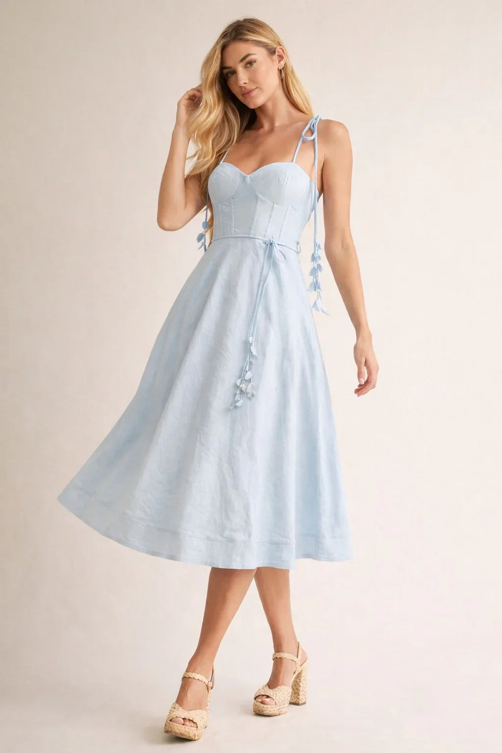 CORSET MIDI DRESS