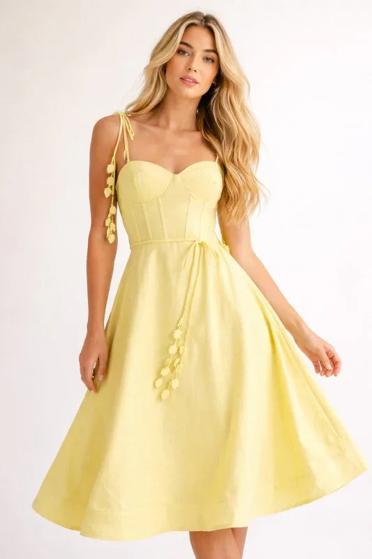 CORSET MIDI DRESS