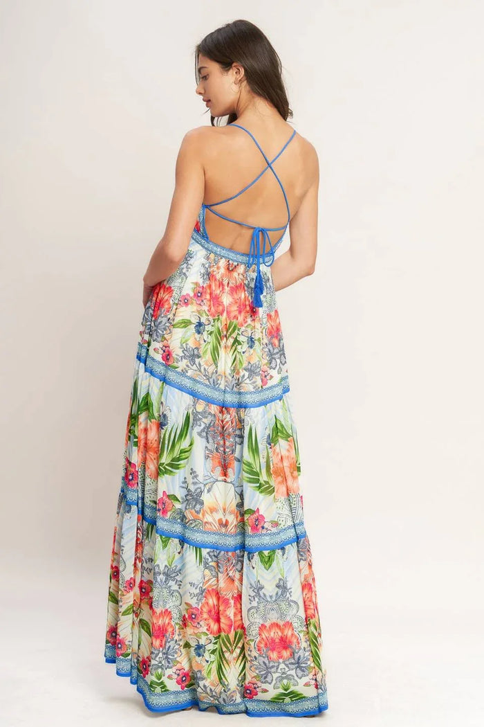 Open Back Maxi Dress