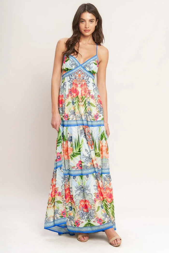 Open Back Maxi Dress