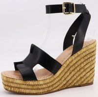 Ankle Strap Platform Wedge High Heel Sandal