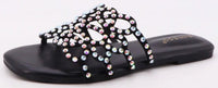 Rhinestone Embellished Flat Shoes