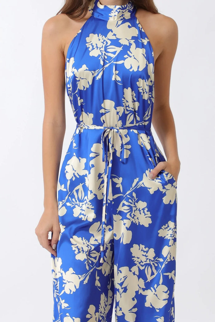High Neck Band Jumpsuit