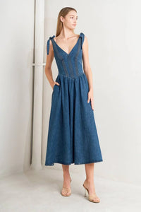 Denim Midi Dress