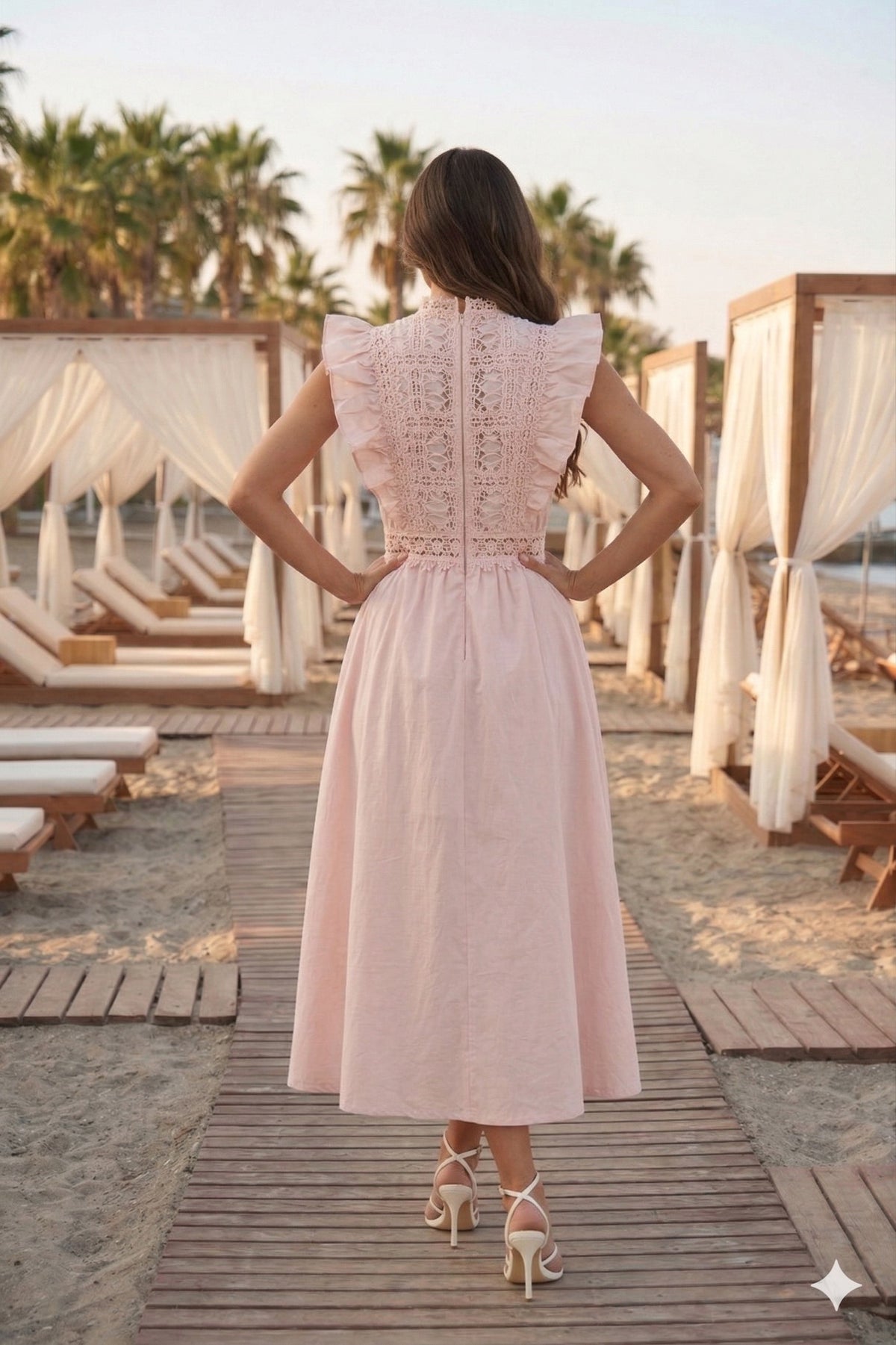 Daisy Embroidered Sun Dress
