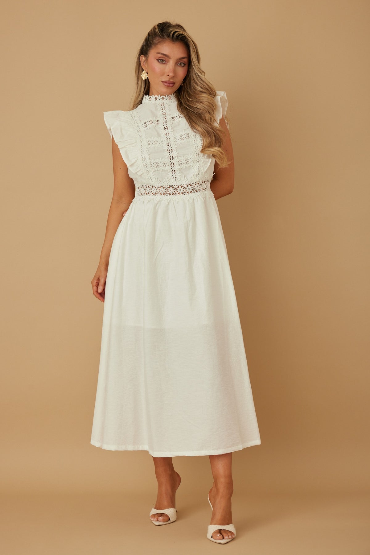Daisy Embroidered Sun Dress