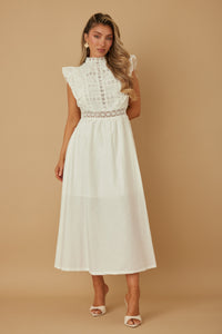 Daisy Embroidered Sun Dress